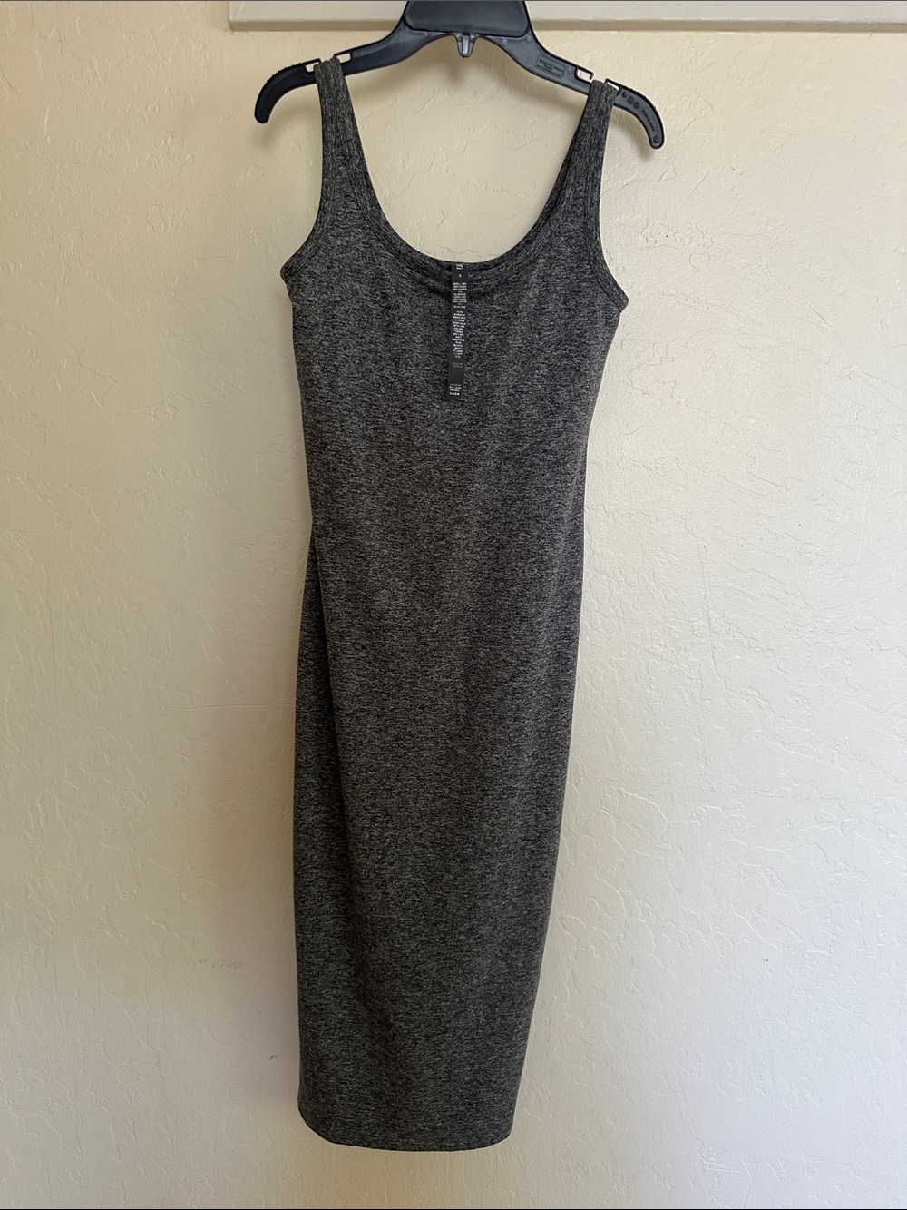 Vuori Sleeveless Heather Gray Bodycon Midi Dress